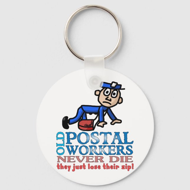 Postal Epitaph Keychain (Front)