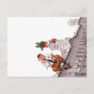 Postal festiva holiday postcard
