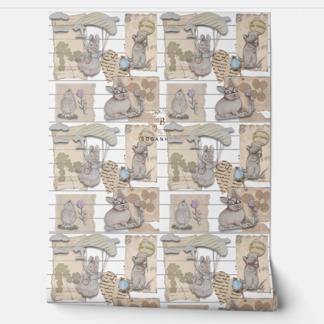 Postal from Dreamscape kidsroom wallpaper (Unrolling)