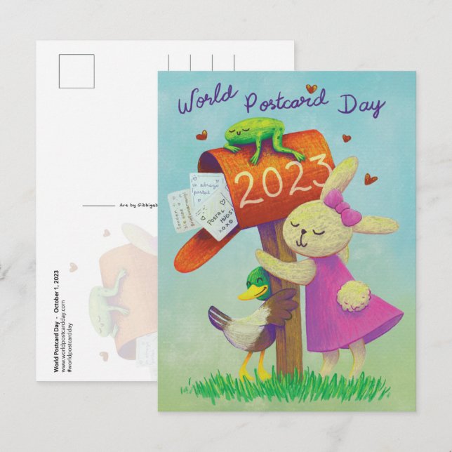 Postal Hugs (World Postcard Day 2023) (Front/Back)