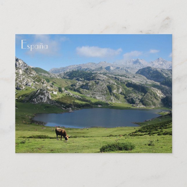 postal Lagos de Covadonga en Asturias, España Postcard (Front)