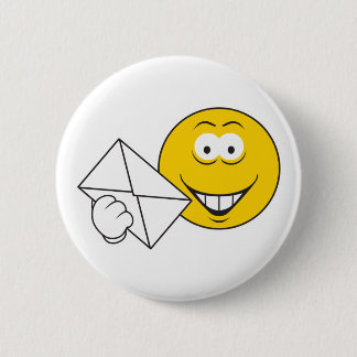 Postal Mailman Face 2 Inch Round Button