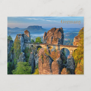postal Puente de Bastei en Alemania Postcard