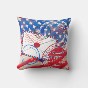 Postal Service Throw Pillow