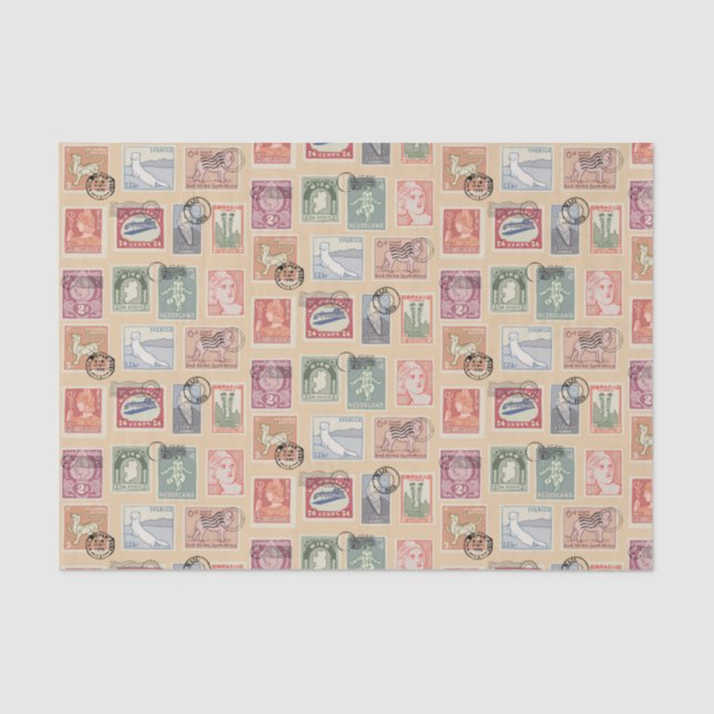 Postal Stamps  Tissue Paper (Front)