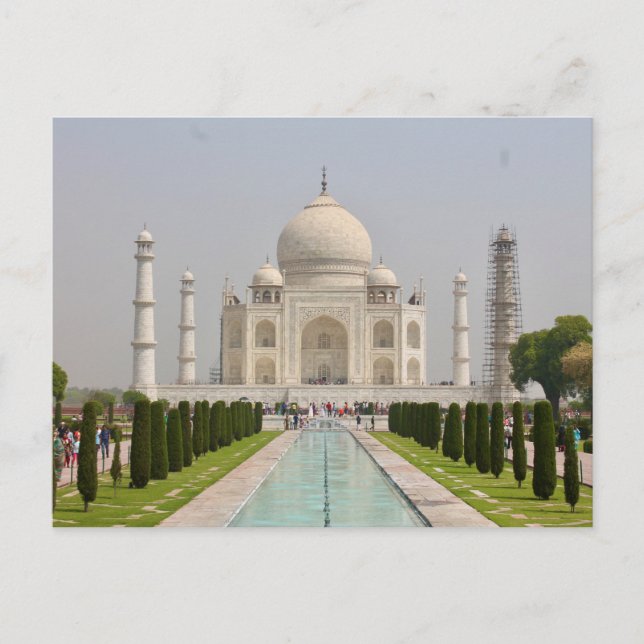 Postal Taj Mahal, India Postcard (Front)