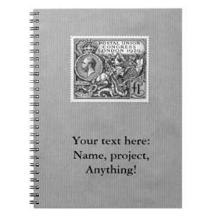 Postal Union Congress 1929 1 Pound Postage Stamp Notebook