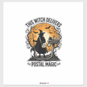 Postal Witch Shirt Vintage Halloween Mail Carrier