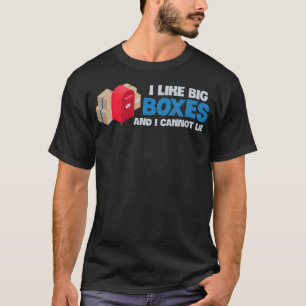Postal Worker Big Boxes Package Mailbox Route T-Shirt