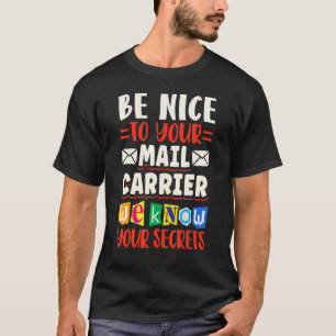 Postal Worker Delivery Service Post Office Mailbox T-Shirt