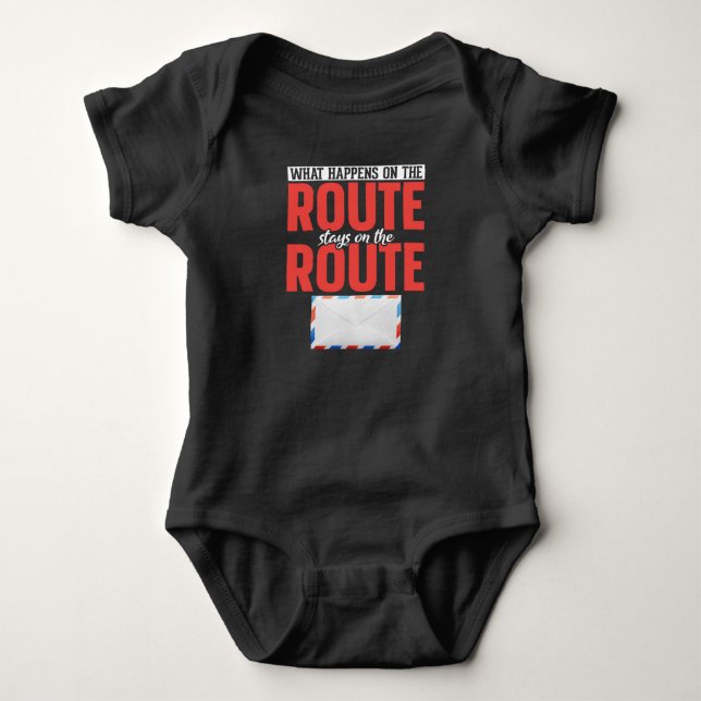 Postal Worker Funny Mail Carrier Baby Bodysuit (Front)