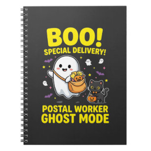 Postal Worker Ghost Mode Halloween Design_1 Notebook