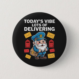 Postal Worker Gnomes Mail 2 Inch Round Button