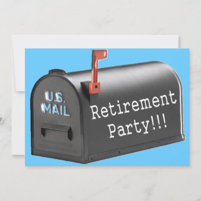 POSTAL WORKER RETIREMENT INVITATIONS (Front)