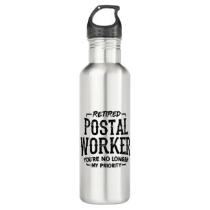 Postal Worker Retirement Mailman Funny 710 Ml Water Bottle