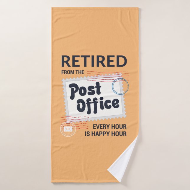 Postal Worker Retirement Mailman Funny Bath Towel (Bath Towel)
