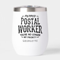 Postal Worker Retraite Mailman Funny Personnalisé