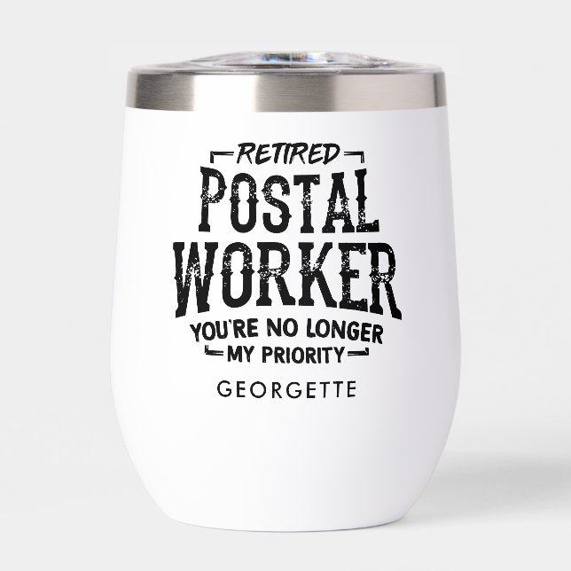 Postal Worker Retraite Mailman Funny Personnalisé (Avant)