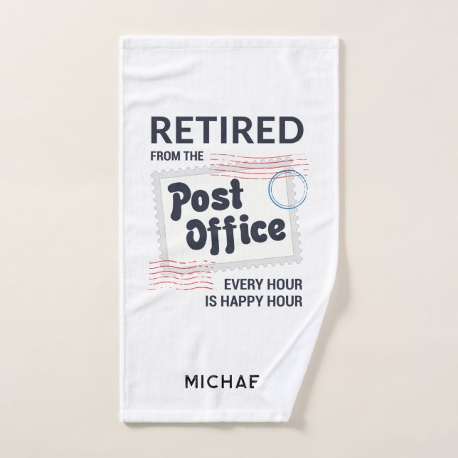 Postal Worker Retraite Mailman Keepsaké personnali (Serviette à main)