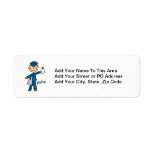 Postal Worker Stick Figure