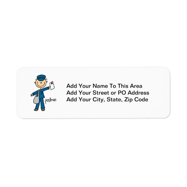Postal Worker Stick Figure (Front)
