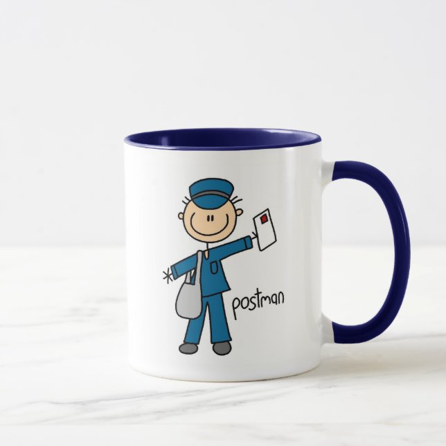 Postal Worker Stick Figure Mug (Right)