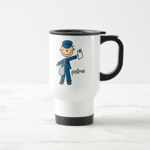 Postal Worker Stick Figure Travel Mug