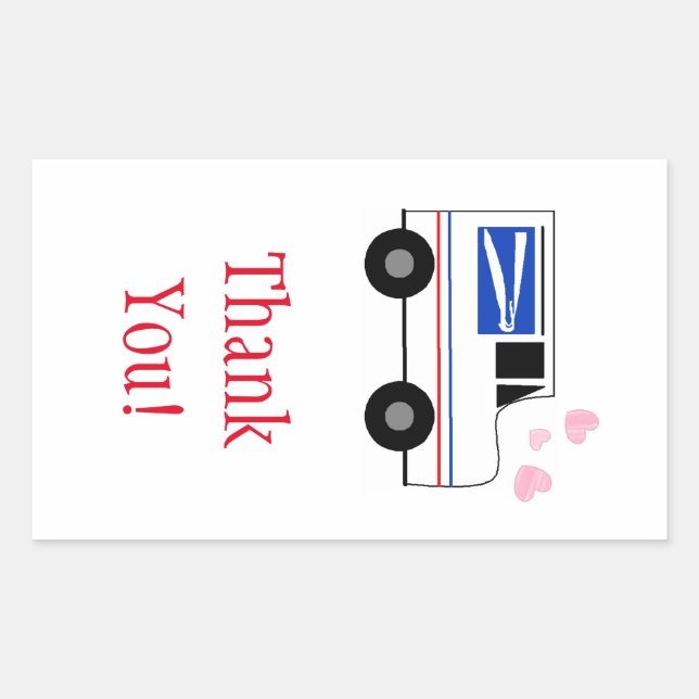 Postal Worker Thank You Sticker (Front)