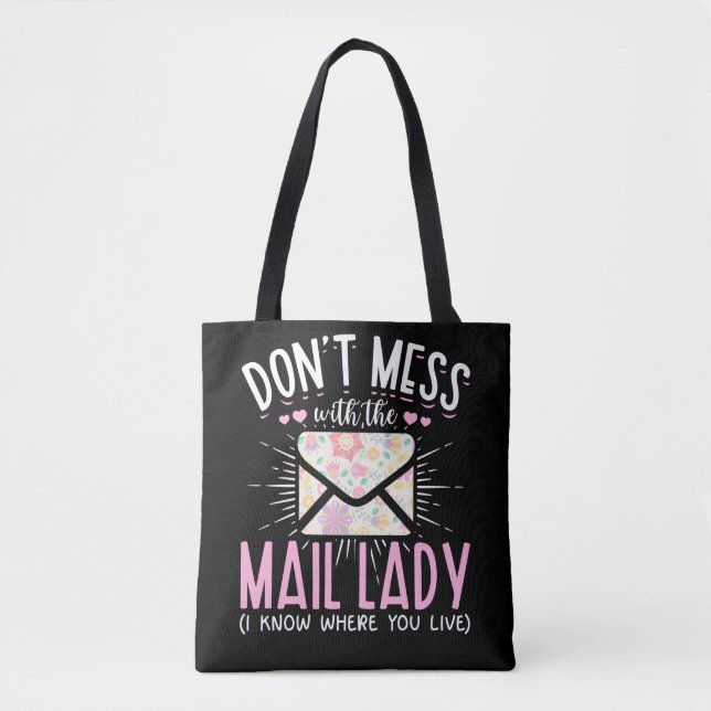 Postal Worker Wife Funny Mailman Woman Tote Bag (Front)