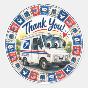 Postal Workers Appreciation  Classic Round Sticker