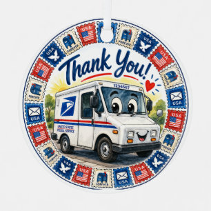 Postal Workers Appreciation Metal Ornament