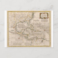 1720 Carte des Antilles par Emanuel Bowen