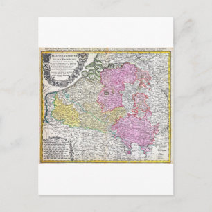 Postale 1730 Homann Héritiers Carte de Belgique et Luxembo