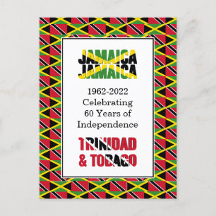 Postale 60 ans Anniversaire Jamaïque Trinidad Carte postal