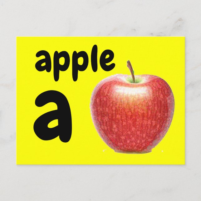 Postale a - carte flash de pomme (Devant)