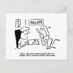 Postale Absent Mari envoie une carte postale.