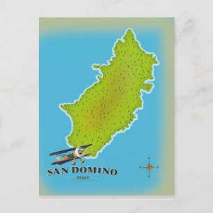 Postale Affiche de voyage carte Elba Italie