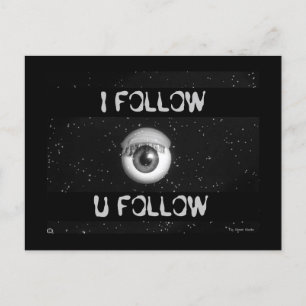 Postale Algorithme de Peeping Tom Cartoon Poster Carte Pos