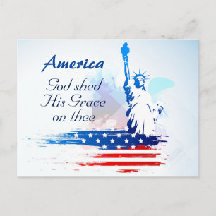 Postale America-God a partagé sa grâce sur la carte postal