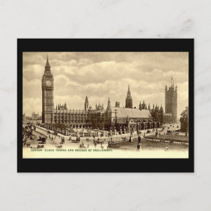 Postale Ancienne carte postale, Chambres du Parlement, Lon