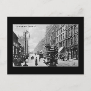 Postale Ancienne carte postale, Glasgow, rue Sauchiehall