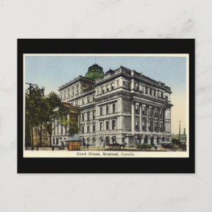 Postale Ancienne carte postale, Montréal, Palais de justic