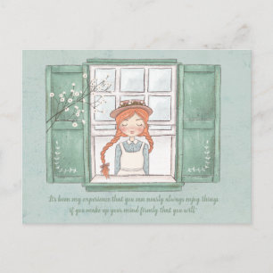 Postale Anne of Green Gables Profitez des choses Carte pos
