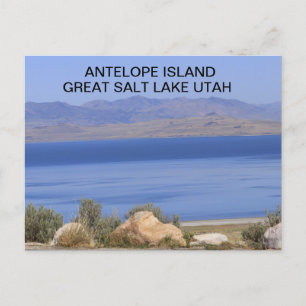 Postale Antelope Island Great Salt Lake in Utah Carte post