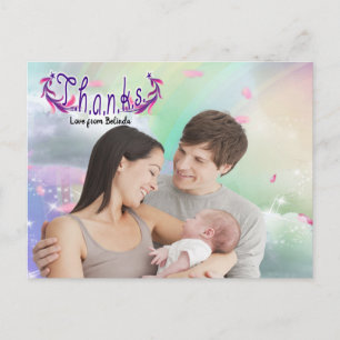 Postale Arcs-en-ciel, Nuages duveteux & Carte photo Papill