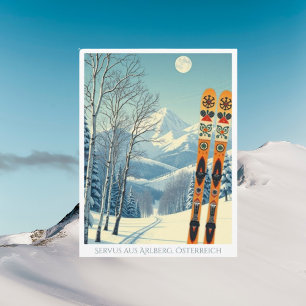 Postale Arlberg Autriche Europe vacances de ski carte post