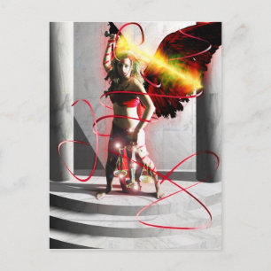 Postale Art de la carte Tarot Justice