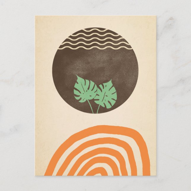 Postale Art minimaliste. Pour un message doux. Carte posta (Devant)