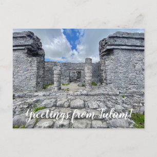 Postale aWorld2Celebrate : Salutations de Tulum! Carte pos