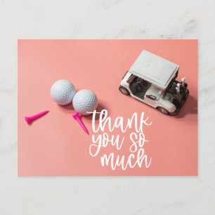 Postale Balle de golf pour la petite golfeuse Carte de rem